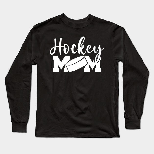 Proud Hockey Mom Long Sleeve T-Shirt by White Martian